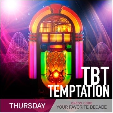Temptation Resort Theme Night Thursday TBT Temptation Favorite Decade