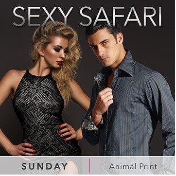 Desire Resort Theme Night Sunday Safari Animal Print