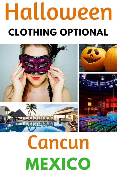 Imagine spending a clothing optional Halloween in Mexico.  The event of Halloween is a favorite to many. It brings out the best in each of us. We can be anyone we want to be. Choose scary, sexy, spicy, or a combination of all of them. Have you ever thought about going to a clothing optional Halloween event to express yourself fully? This is an exciting way to celebrate your next Halloween party. Below is an overview of some of the best clothing optional Halloween events of the season. Give it a try, we don't think you'll regret the new and amazing experience that awaits you and your partner.