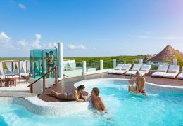 Desire Riviera Maya Resort Rooftop Hot Tub. We have spent quite a bit of time in Desire's hot tub.  In the early evening it is mainly a social event where other couples talk and flirt with each other.  The hot tub does get pretty wild later at night. 